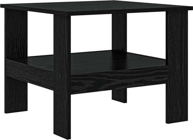 vidaXL Couchtisch in Schwarz und Eichen-Optik aus Holzwerkstoff, B: 57 cm, T: 55 cm, H: 45 cm - Bild 1