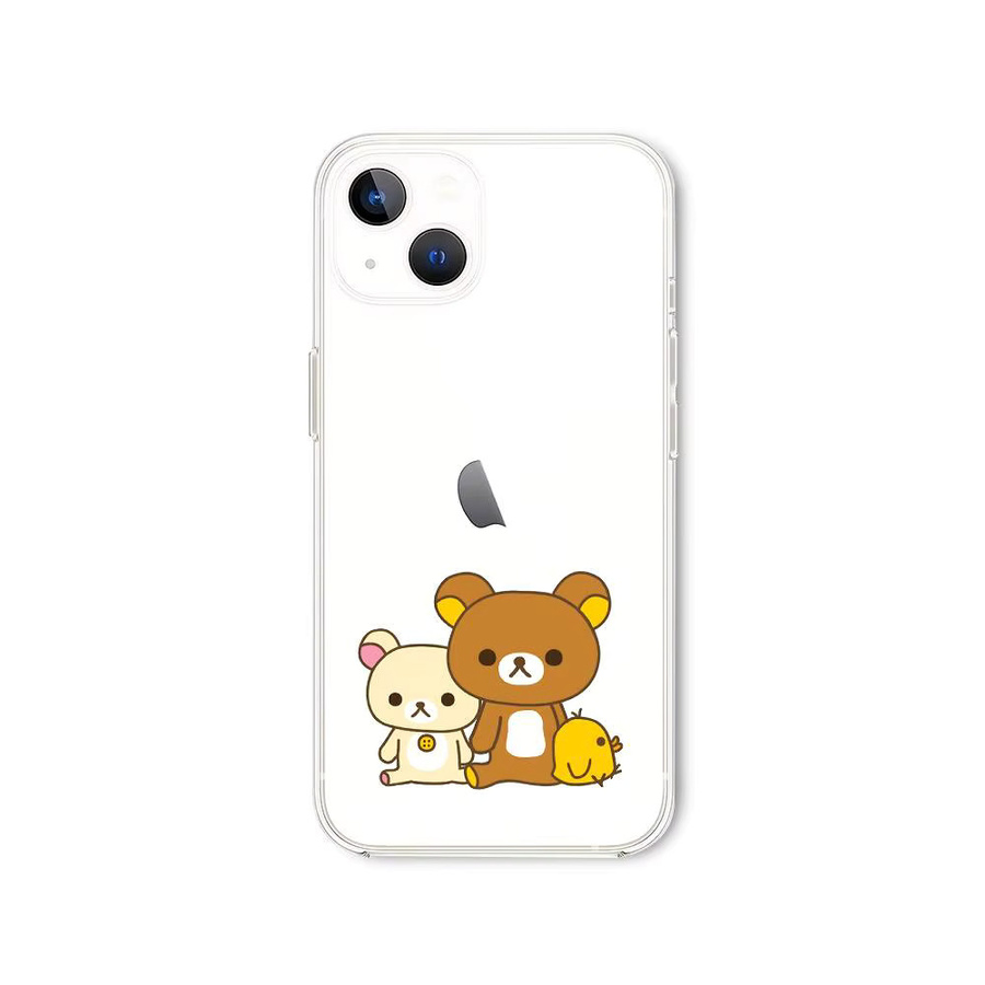 R-Rilakkuma Cartoon-Bär Handyhülle für Apple iPhone, transparente stoßfeste Silikonhülle - Bild 4