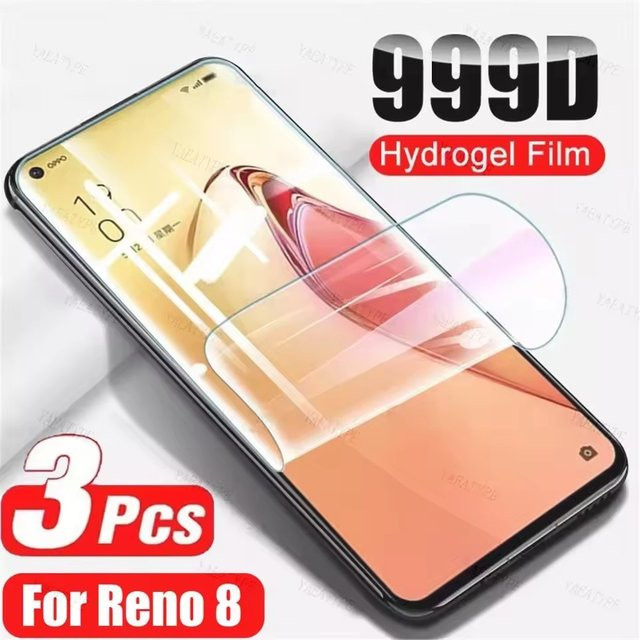 3 Stück HD Hydrogelfolie für OPPO Reno 13 12 11 10 Pro Plus 9 5G 8T 7 Displayschutzfolie transparent - Bild 1
