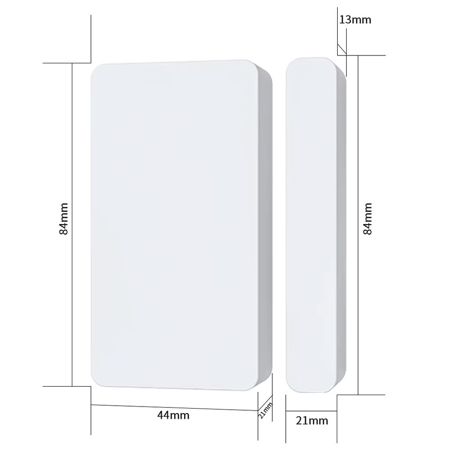 Elivco Tuya Smart WiFi Türsensor in Weiß zur Offen/Geschlossen Erkennung von Türen und Fenstern mit App-Benachrichtigung und Alarm, kompatibel mit Alexa und Google Home - Bild 2