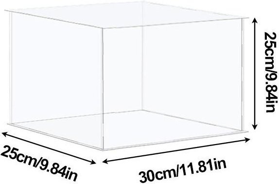 Good Industrial Accessories Staubdichter Box Organizer Ständer als transparente Vitrine und Aufbewahrungsbox B/T/H: 30 x 25 x 25 cm - Bild 1