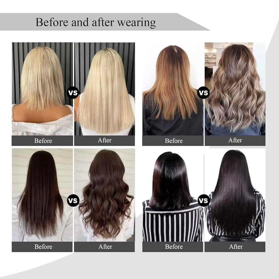 xbeauty Tape-in-Haarverlängerungen, Echthaar, glatt, 20 Stück, Damen - Bild 6