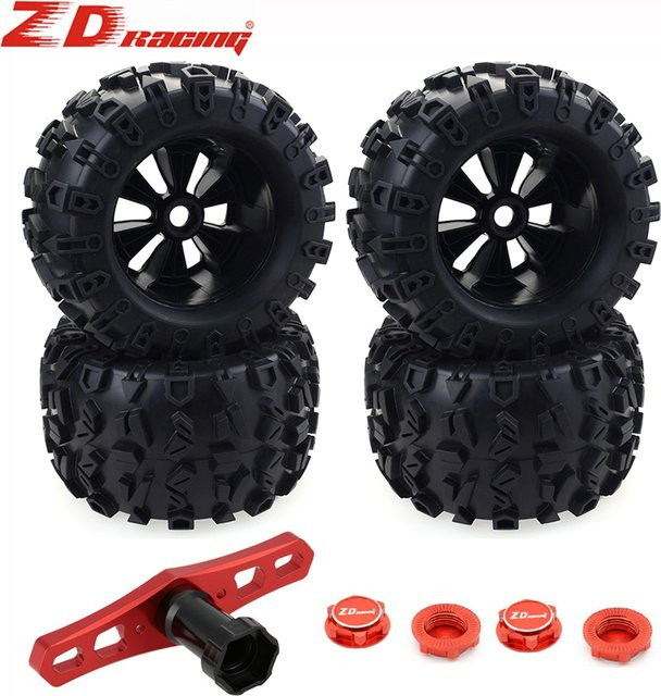 ZDRACING RC Truck Reifen und Räder Set, 1/8 Scale, 4er Set - Bild 1