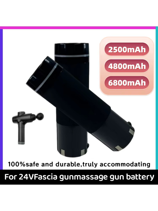 Lerp Ersatzakku für Massagepistolen und Faszienpistolen, 24V, 2500mAh, Schwarz - Bild 7