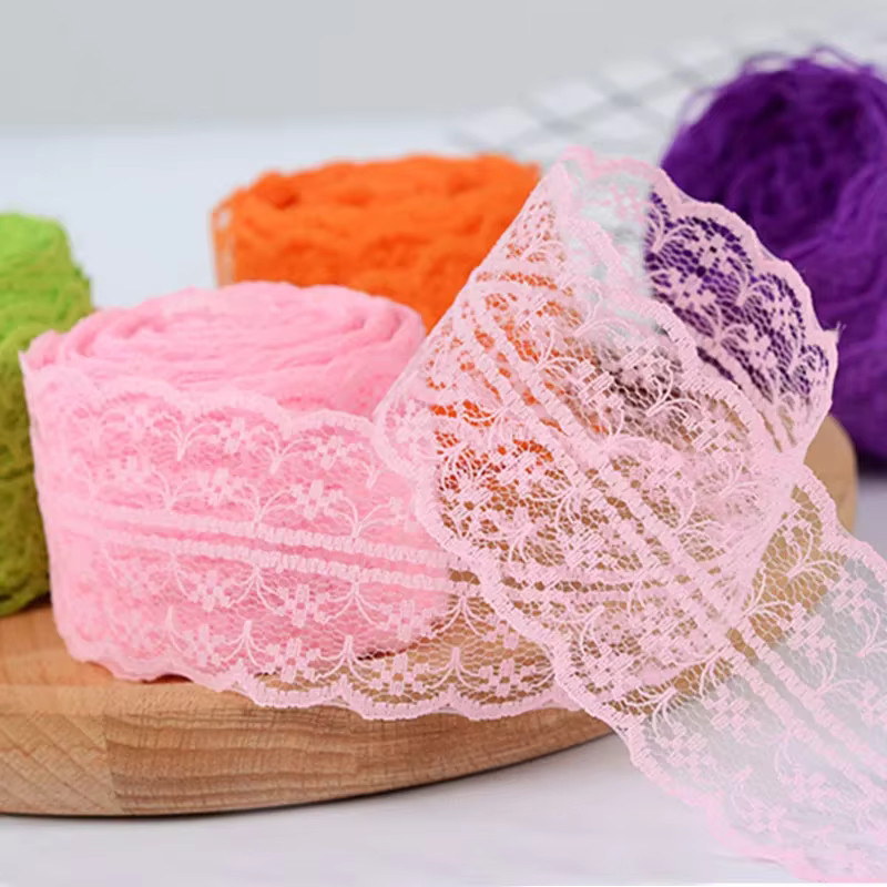 Wusmart Spitzenband Set mit 10 Metern Länge und 43 mm Breite in Weiß für DIY-Bekleidung und zum Nähen - Bild 2