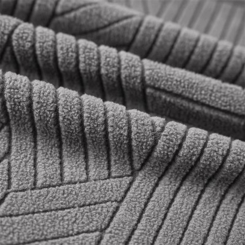 WANERQU Jacquard Stuhlhussen für Esszimmerstühle ohne Armlehnen, elastische Möbelbezüge in Grau - Bild 3