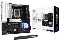 ASRock B860M Pro RS WiFi Mainboard Micro-ATX LGA1851 DDR5 Schwarz Silber mit WiFi und Bluetooth - Bild 1