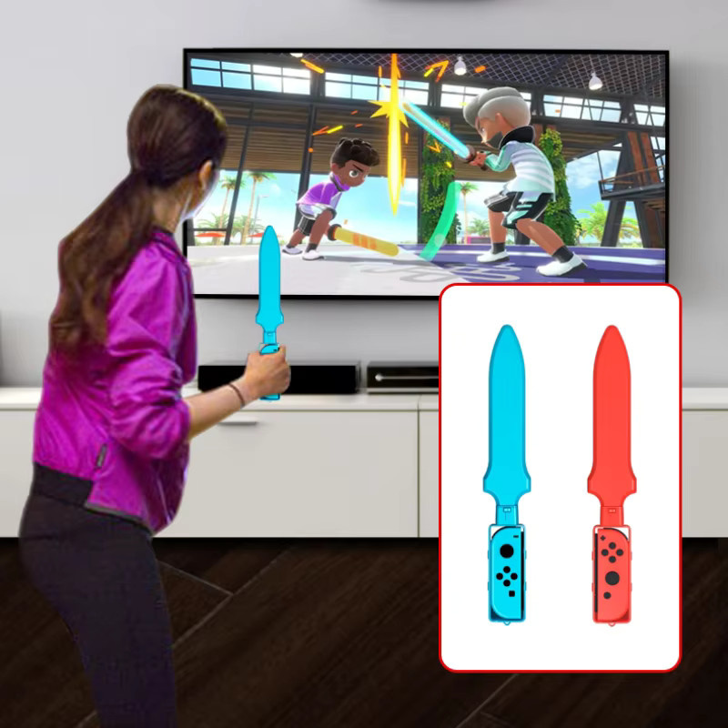Benicabaly 16-in-1 Switch Sports Zubehör-Bundle für Nintendo Switch OLED, Sportzubehör-Set mit Golfschlägern in Multicolour - Bild 4