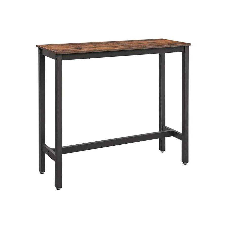 Vasagle Bartisch in Braun-Schwarz, B/T/H: 120 x 40 x 100 cm - Bild 2