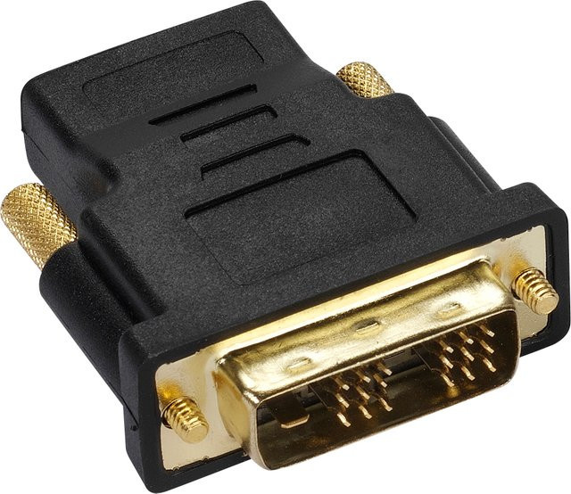 Vivanco HDMI zu DVI Adapter in Schwarz (47074) - Bild 1