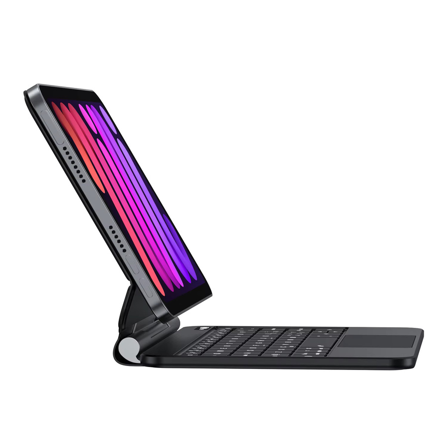 AJIUYU TouchPad-Tastatur für iPad Mini 6 und Mini 7, magnetische Hülle mit Smart Multi-Touch-Trackpad, Folio Cover, 8,3 Zoll - Bild 3