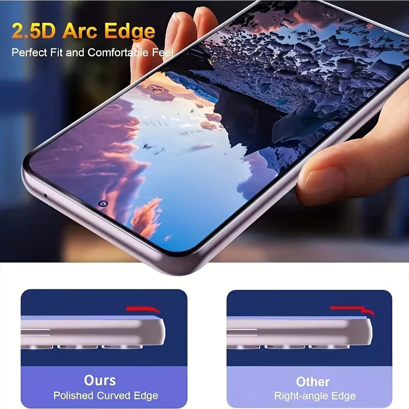 2 Stück Samsung Displayschutzfolien aus gehärtetem Glas, transparent, für Galaxy S21 S22 S23 S24 S25 Ultra und S24 Plus - Bild 5