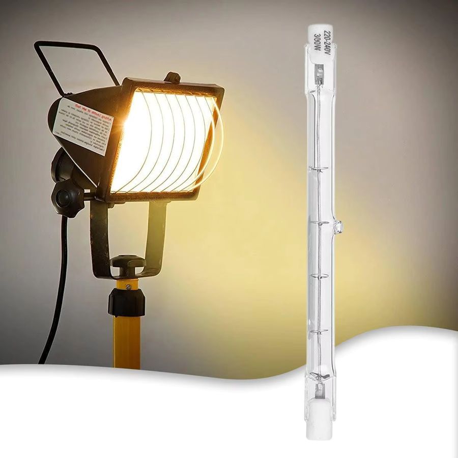 YORYZENG R7s Halogenlampe dimmbar, warmweißes Licht, 100W, Länge: 189 mm - Bild 4
