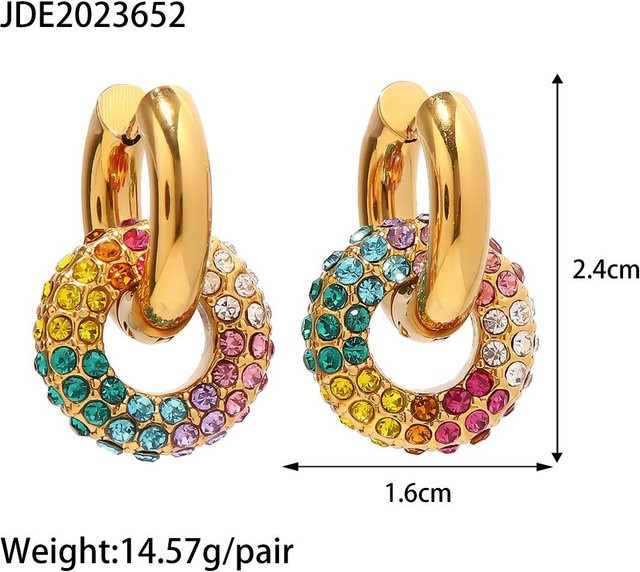 Youthway Ohrringe, Gold, Zirkonia, Kristall, Damen - Bild 1
