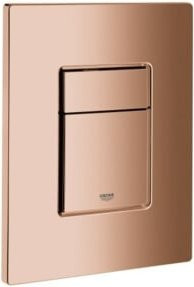 Grohe Abdeckplatte Skate Cosmopolitan Warm Sun für Spül- und Drückerplatten, Farbe Gold, B/H: 19,7 x 15,6 cm - Bild 1