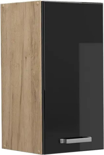 Vicco Hängeschrank R-Line Küchenschrank in Schwarz und Eiche, modern, Breite: 30 cm - Bild 2