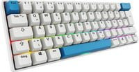 Sharkoon SKILLER SGK50 S4 Gen2 PBT Gaming-Tastatur mit mechanischen Switches, QWERTZ DE, Weiß/Multicolor - Bild 1