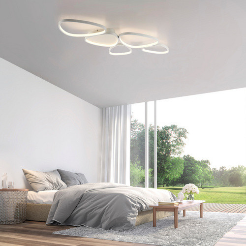 Paul Neuhaus LED Stehleuchte PEBBLES in Weiss, B: 56,5 cm, T: 116,5 cm, H: 65 cm - Bild 2