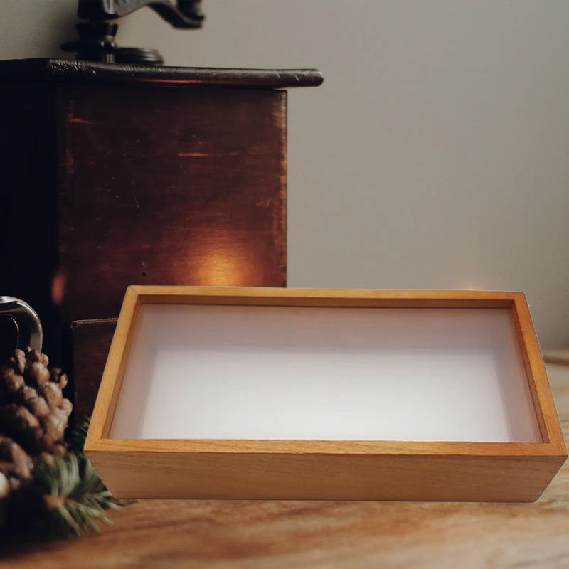 MagiDeal Schattenbox Bilderrahmen aus Holz in Braun, rechteckige Vitrine für DIY-Projekte und getrocknete Blumen - Bild 5