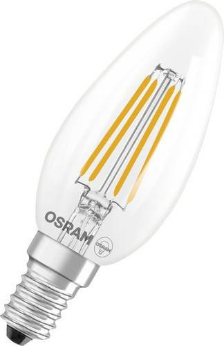 OSRAM LED Filament Lampe Kerzenform E14, 5.9W (60W Ersatz), Warmweiß, dimmbar, Transparent - Bild 1