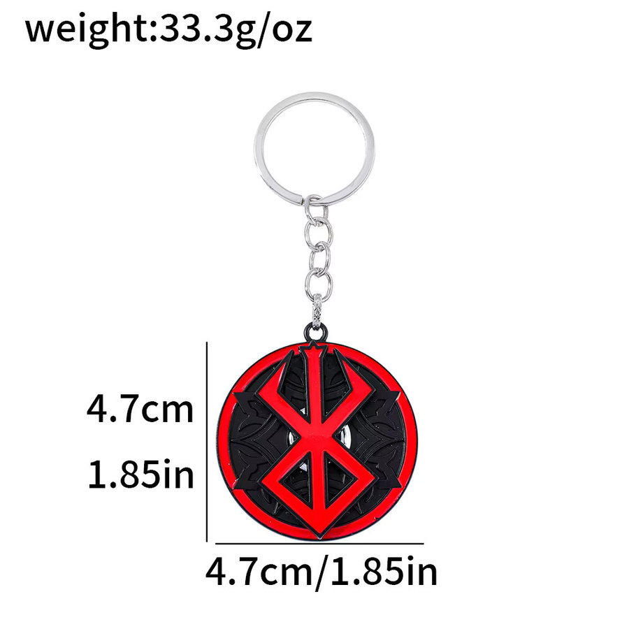 Bandai Schlüsselanhänger Metall, Berserk Guts Schwert, Emaille, Unisex - Bild 2