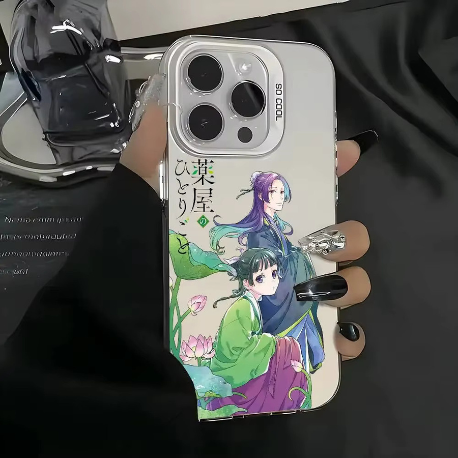 Sturzsichere Matte Handyhülle im Anime The Apothecary Diaries Design für iPhone 17 16 15 14 13 12 11 Pro Max Plus und weitere Modelle, Multicolor - Bild 3