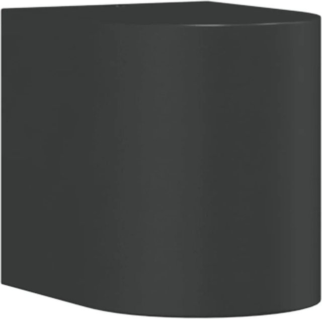 vidaXL Außenwandleuchte Schwarz aus Aluminium und Glas mit GU10 Fassung für Garten und Haus - Bild 1