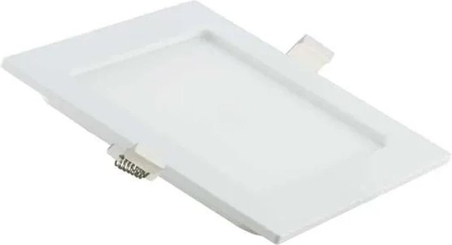 LUXULA LED Downlight Einbauleuchte Quadratisch Weiß, 12W, 1190lm, CCT, B: 12,0 cm, T: 12,0 cm, H: 3,2 cm - Bild 1