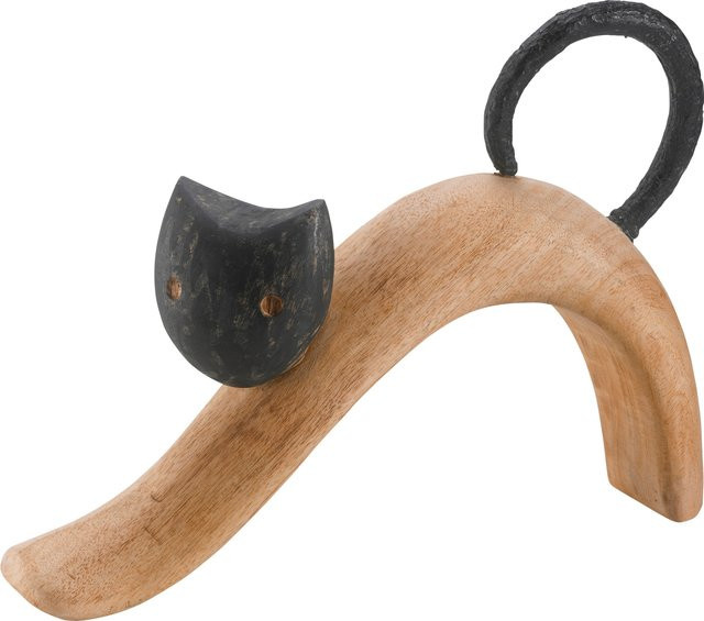 Heine Home Deko-Figur Tier aus Mangoholz und Polyresin in Natur-Schwarz, Höhe: 25,5 cm, Breite: 8,5 cm, Tiefe: 35,0 cm - Bild 1