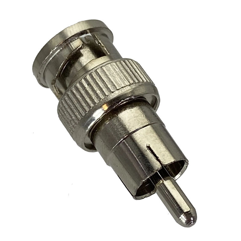 BNC-auf-RCA-Adapter für TV-HF-Koaxialkabel in Silber - Bild 3