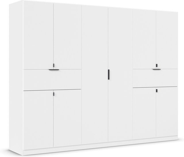 RAUCH BLUE Ticao Drehtürenschrank mit 10 Türen und 2 Schubkästen, Alpinweiß/Grau, B/H: 271 x 210 cm - Bild 1