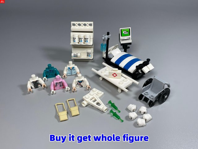 Yiran toy MOC Bausteine Operationstisch Arzt, Krankenhaus, ab 6 Jahren - Bild 1