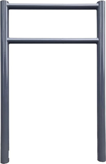 TRUTZHOLM Fahrradanlehnbügel Typ H aus Stahl in Anthrazit, B/H: 115 x 75 cm, Durchmesser 60 mm - Bild 1