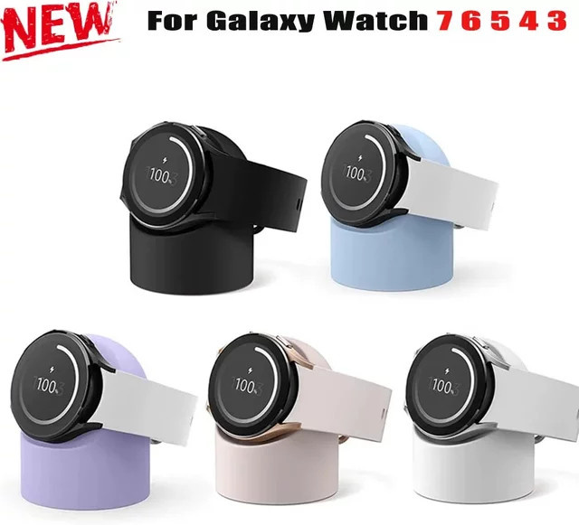 FancyWrist Silikonständer für Ladegerät, Samsung Galaxy Watch, Schwarz - Bild 1