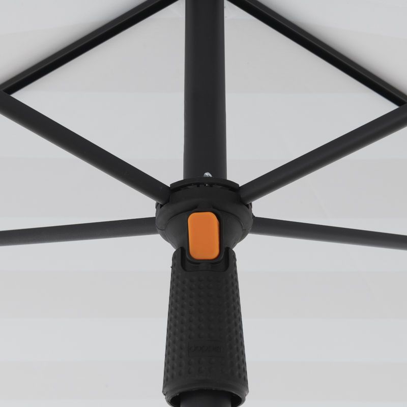 Doppler Sonnenschirm myZONE Mittelstockschirm mit Blockstreifen in Anthrazit, B: 190 cm, T: 125 cm - Bild 3