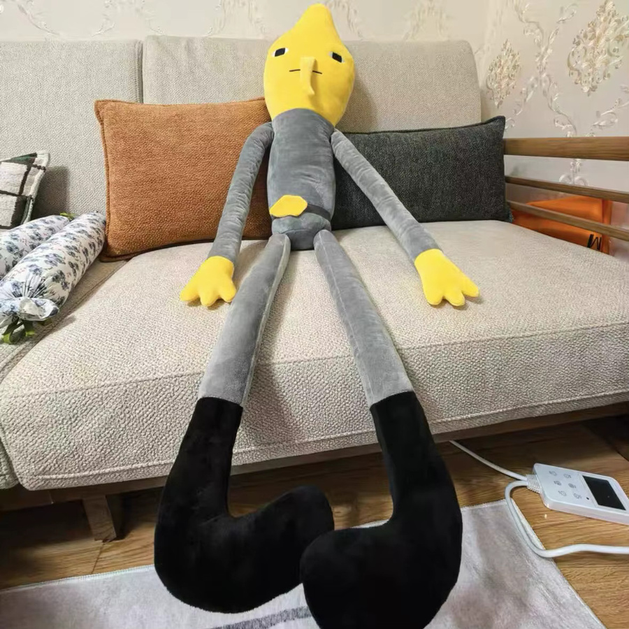 52TOYS Lemongrab Langbein-Zitronenkissen Duke Plüschpuppe Rucksack, Plüschtier, Gelb - Bild 3