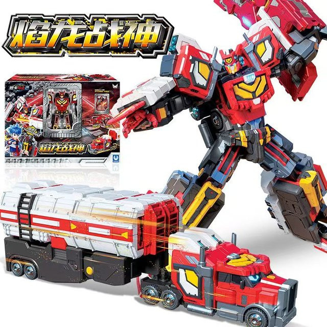 Metal Cardbot Gigantrex Gigant Rex, Anhänger-LKW, Transformierender Roboter-Auto Actionfigur, Metall - Bild 1