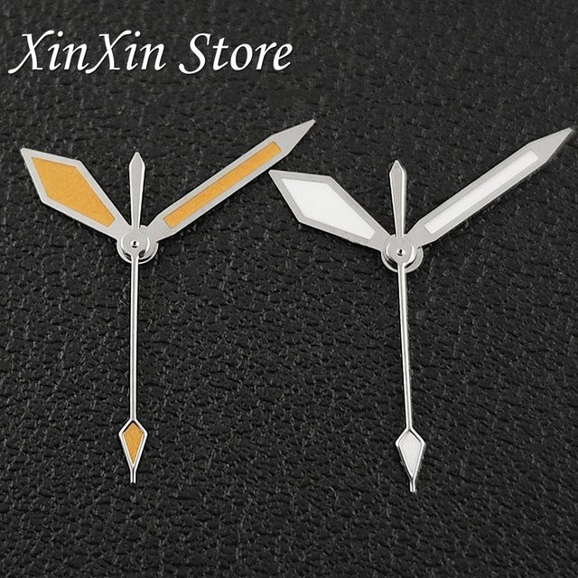 XINGHAN Uhrenzeiger, Silber, Orange, Retro, Diamant Muster, C3 Grün Leuchtend - Bild 1