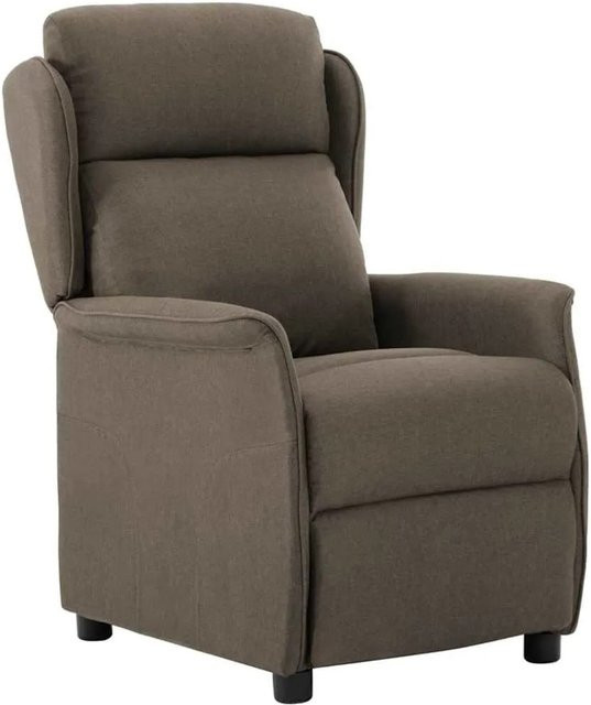vidaXL Relaxsessel in Taupe mit Stoffbezug, B/T/H: 67,5 x 93,5 x 101,5 cm - Bild 1