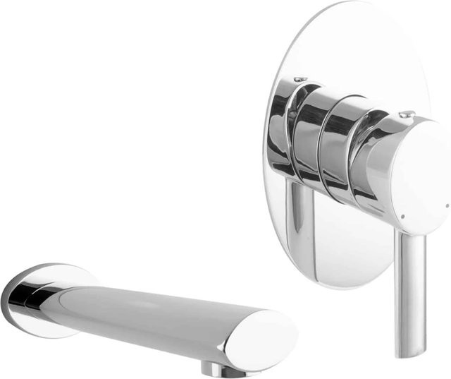 PaulGurkes Waschtischarmatur Oval Einhandmischer Unterputz in Chrom - Bild 1