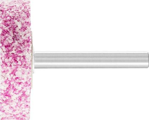PFERD Schleifstift Zylinder A30 in Pink für Stahl und Stahlguss Durchmesser: 40 mm, Länge: 10 mm, Schaft-Durchmesser: 6 mm - Bild 1