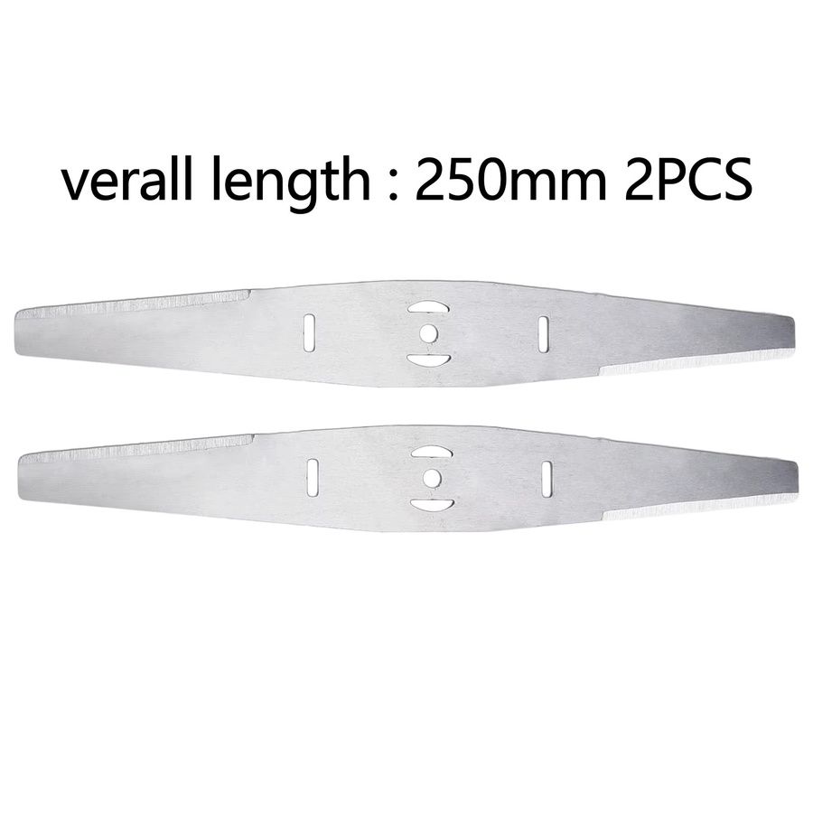 Vibratite Sägeblatt für Rasenmäher, 2 Stück, Silber, Durchmesser: 25 cm - Bild 2