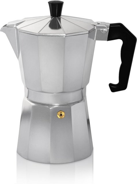 Karl Krüger Espressokocher Italiano aus Aluminium in Silber für 6 Tassen - Bild 1