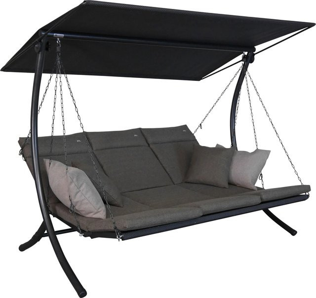 Angerer Hollywoodschaukel Swing Smart 3-Sitzer in Olive mit Textilene Gewebe und Auflagen, B/T/H: 240 x 160 x 83 cm - Bild 1
