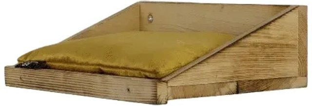 Rohrschneider Wandmulde geflammt mit Stoffeinlage aus Cord Deluxe in Beige, B/T/H: 40 x 28 x 15 cm - Bild 2