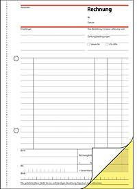 Sigel Rechnungsblock SD 031, DIN A5, selbstdurchschreibend, 2 x 40 Blatt, weiß und gelb - Bild 1