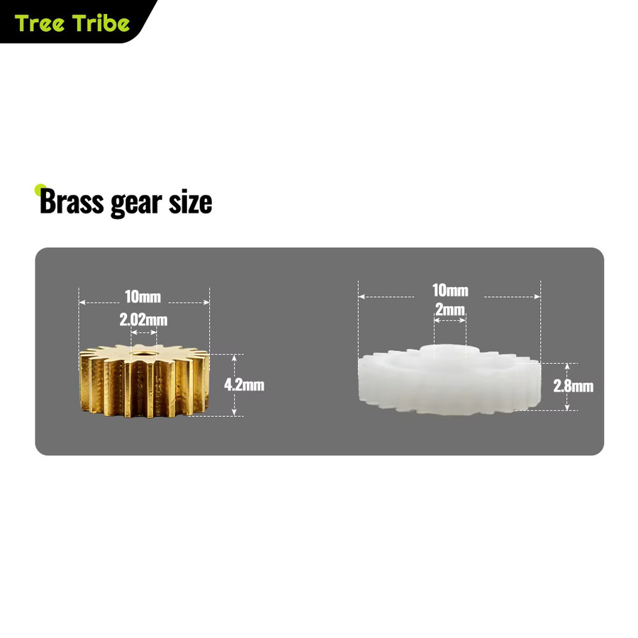 Tree Tribe Extruder-Upgrade-Zahnräder für BMCU 370C DM PRO Mehrfarbendruck kompatibel mit A1 Mini - Bild 2