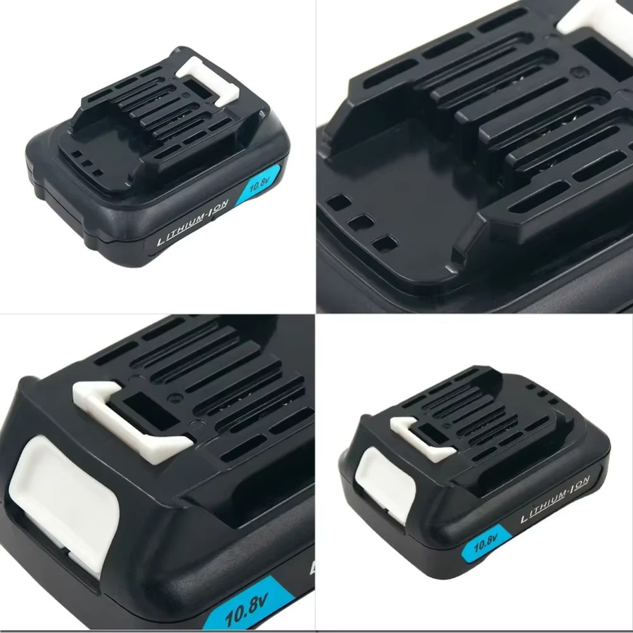 Makita Li-Ion Akku und Ladegerät Set 10,8 V/12 V 2000 mAh in Schwarz für Elektrowerkzeuge BL1015 BL1040B BL1020B BL1021 TD110D DF031D - Bild 3