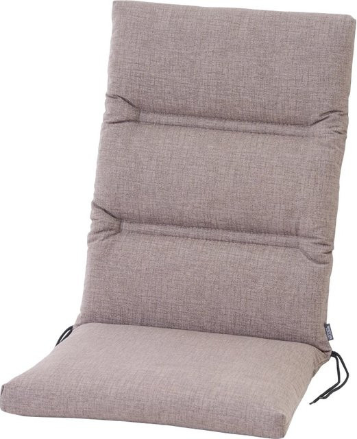 Siena Garden Sesselauflage Comfort in Taupe, wetterfest und UV-beständig, B/T/H: 110 x 48 x 7 cm - Bild 1