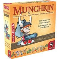 Munchkin Fantasy Super-Mega-Set Kartenspiel Komplett-Box mit Pegasus, Dungeons und Monstern - Bild 1